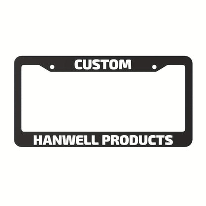 Custom License Plate Frame – 6 Font Styles, Heavy-Duty Weather-Resistant Car Tag Holder, Personalized Front & Rear License Plate Border
