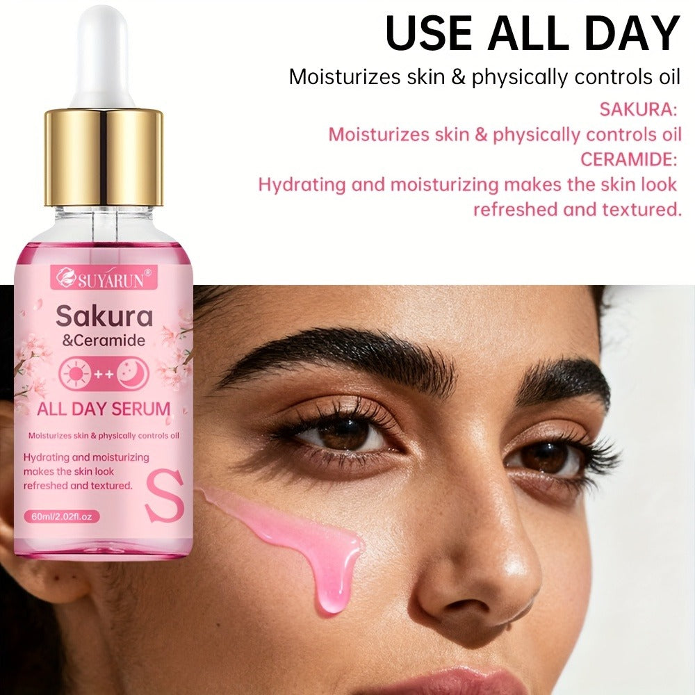 Face Serum Set 4-Piece Day & Night with Vitamin C Retinol Hyaluronic Acid Ceramide - Deep for Bath Time, Home Spa and Personal Care