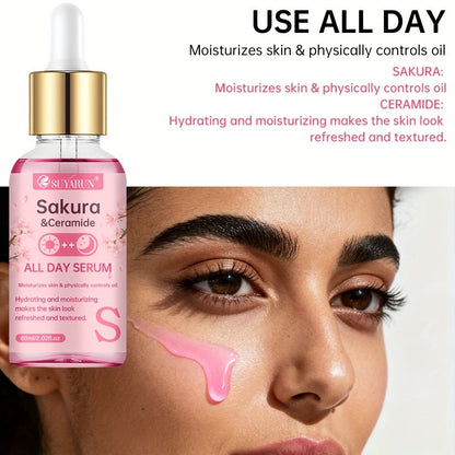 Face Serum Set 4-Piece Day & Night with Vitamin C Retinol Hyaluronic Acid Ceramide - Deep for Bath Time, Home Spa and Personal Care