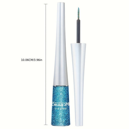 Glitter Liquid Eyeliner Set 16 Colors Waterproof Shimmer Metallic Eye Liner Pen Kit – Long-Lasting Smudge-Proof Sparkle Eye Makeup for Party