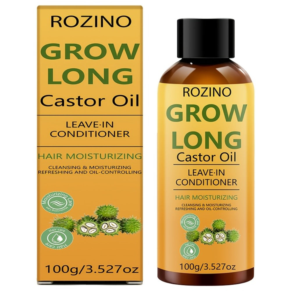Deep Castor Oil Hair Conditioner 100ml Thickening Scalp Treatment for Bath Time, Home Spa and Personal Care