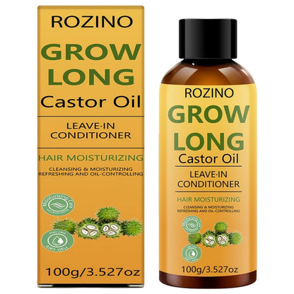 Deep Castor Oil Hair Conditioner 100ml Thickening Scalp Treatment for Bath Time, Home Spa and Personal Care