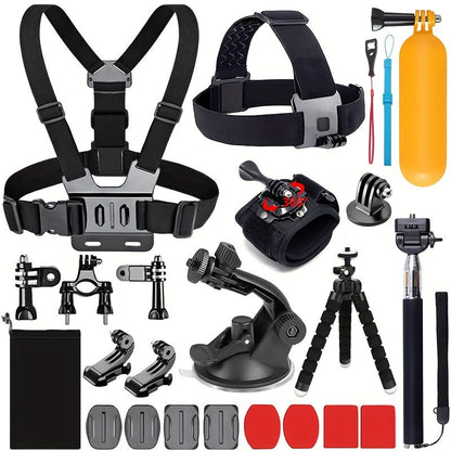 21-in-1 Action Camera Accessory Kit for GoPro Hero 12 11 10 9 8 7 6 5 4, Session, Fusion, Insta360