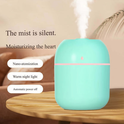 Aromatherapy Mist Humidifier USB Powered Night Light Low Noise Energy Efficient for Indoor for Entryways, Bedrooms and Living Spaces