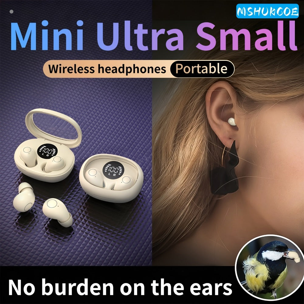 Invisible Sleep Earbuds Bluetooth 5.4 Mini Ultra Compact True Wireless for an Everyday Personal Care Routine
