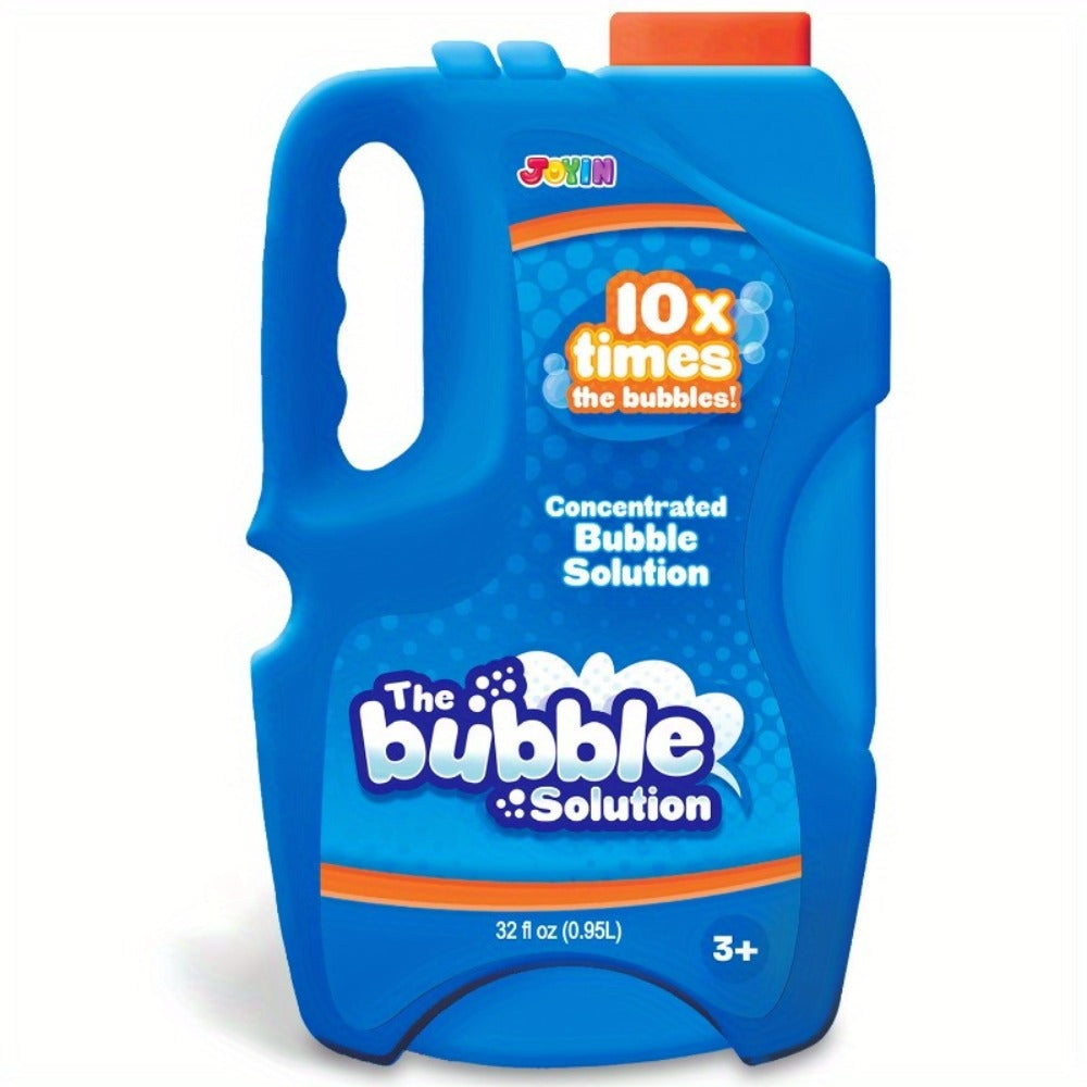 32oz Bubble Solution Refill Concentrate, Makes 2.5 Gallons, Compatible with Bubble Machines, Wands & Blowers