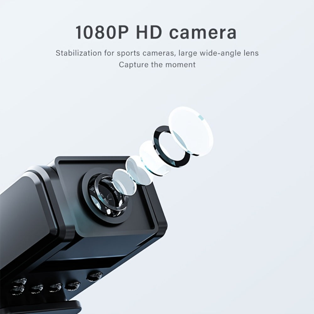 HD Night Vision Body Camera Portable Clip-On Wearable Sports Action Cam with Wide Angle Lens for an Everyday Personal Care Routine