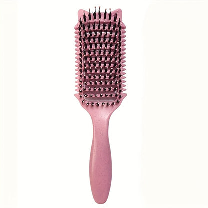 Detangling Brush for Curly Wavy Coily Hair 1 or 2 Pcs – Flexible Bristles Reduce Breakage & Frizz, Gentle Scalp Massage