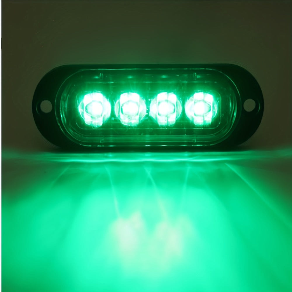 LED Side Marker Indicator Lamps 10pcs, 12V-24V 10-LED ABS Clearance Lights for Car Truck Trailer, Plug-and-Play Side Indicator Light Kit