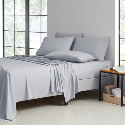 Microfiber and Bamboo Blend Sheet Set with 3- or 6-Piece Packages, 20 Colors and Five Bed Sizes