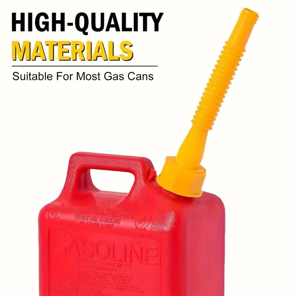 Gas Can Spout Replacement Kit 31Pcs – 8.1" Nozzle for 1/2/5/10 Gal Oil Cans, Vent Caps, Rubber Pad, Spout Cover & Base Caps Included