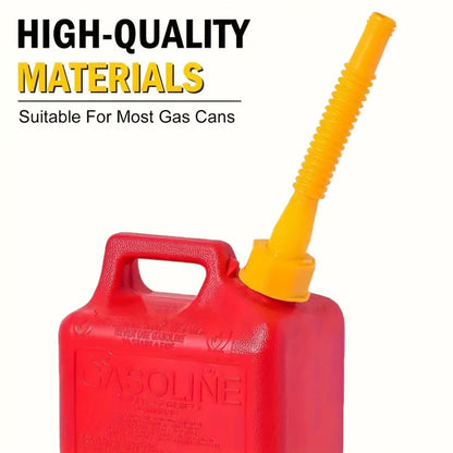 Gas Can Spout Replacement Kit 31Pcs – 8.1" Nozzle for 1/2/5/10 Gal Oil Cans, Vent Caps, Rubber Pad, Spout Cover & Base Caps Included