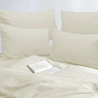 Microfiber Pillowcases Set of 4 – Soft Brushed 90GSM Wrinkle-Resistant Envelope Closure Pillow Covers, Queen & King Size, Multiple Colors