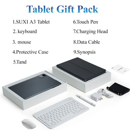 Android Tablet 10.1-Inch with Android 14, 4G LTE Dual SIM, T606 Octa-Core and 256GB Internal Storage