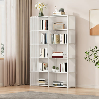 6-Tier Storage Rack Shelving Unit 15.75 Inch, Multi-Purpose Dust-Proof Organizer for Closet, Bedroom