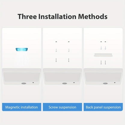 Wireless LED Ceiling Light Motion Sensor Rechargeable Battery Powered 3 Color Temperatures for Home Cooking, Dining and Outdoor Meals