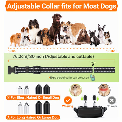 Dog Training Collar with Remote 2300ft – Rechargeable E-Collar with Beep Vibration Shock Modes Security Lock for Large & Medium Dogs