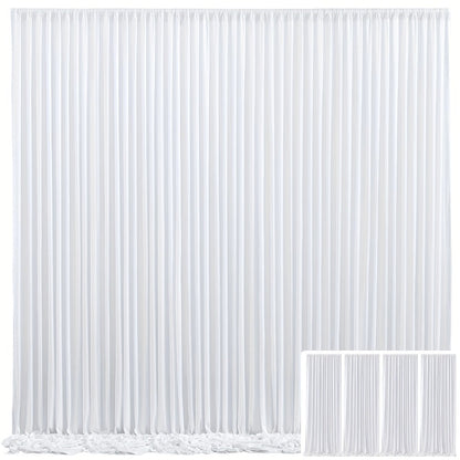 Blackout Backdrop Curtain 4 Pack 5x10 Ft - Heavyweight Nonwoven, Wrinkle-Resistant for Entryways, Bedrooms and Living Spaces
