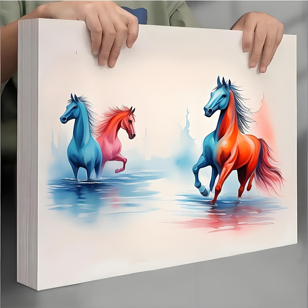 Watercolor Paper 50 Sheets Artist Grade Cold Press for Watercolor Painting DIY Crafts Sketching Available in 11.8x8.2in and 16.5x11.7in