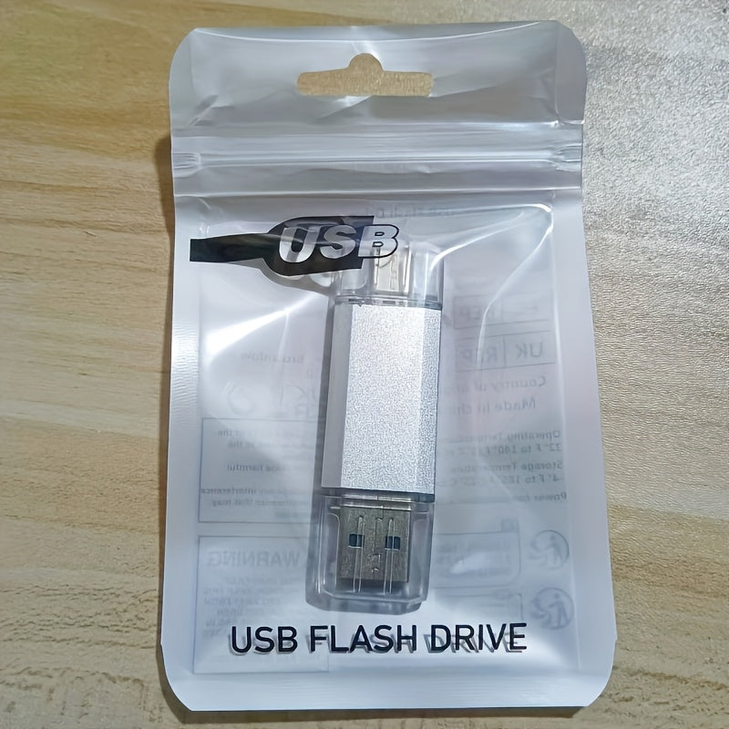 USB Flash Drive KOOTION 2-in-1 Metal USB 2.0 and Type-C Memory Stick in 32GB, 64GB or 128GB