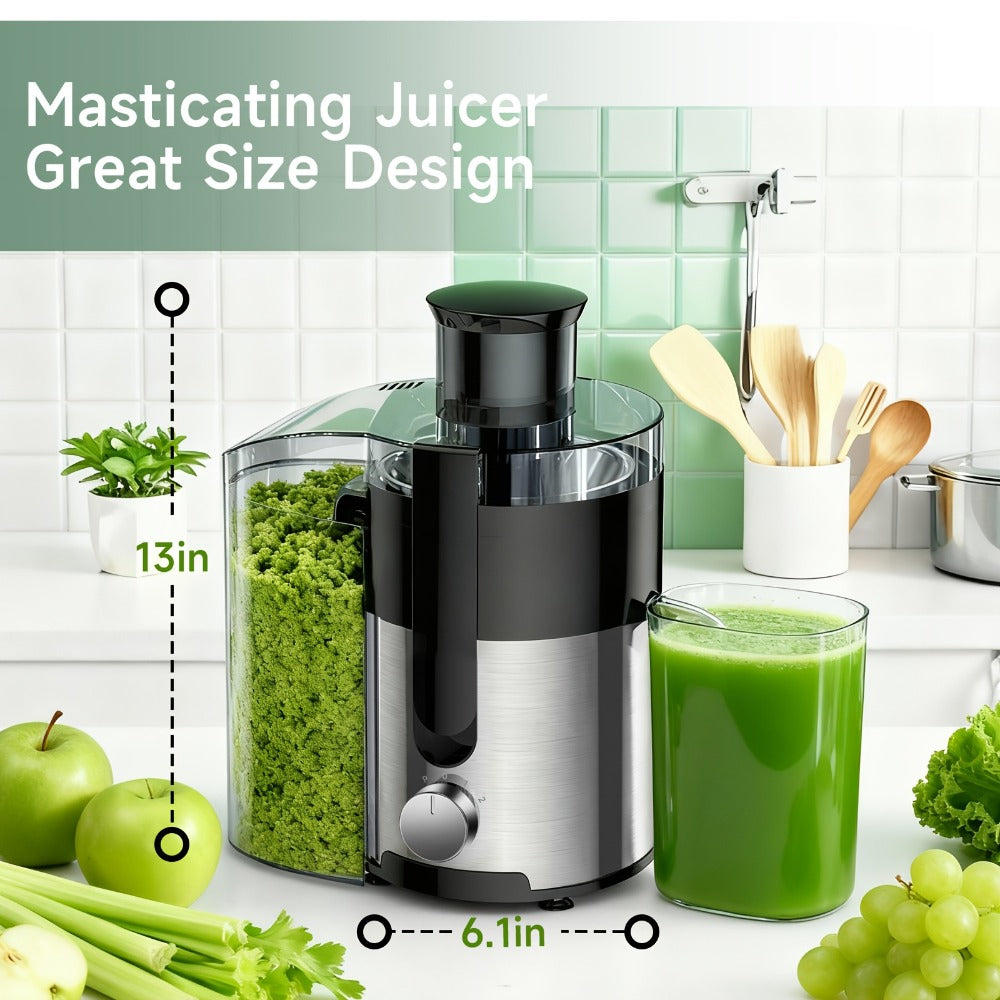500W Centrifugal Juicer Machine with 3-Inch Feed Chute, Two Speeds and Upgrade or Juicer Configurations