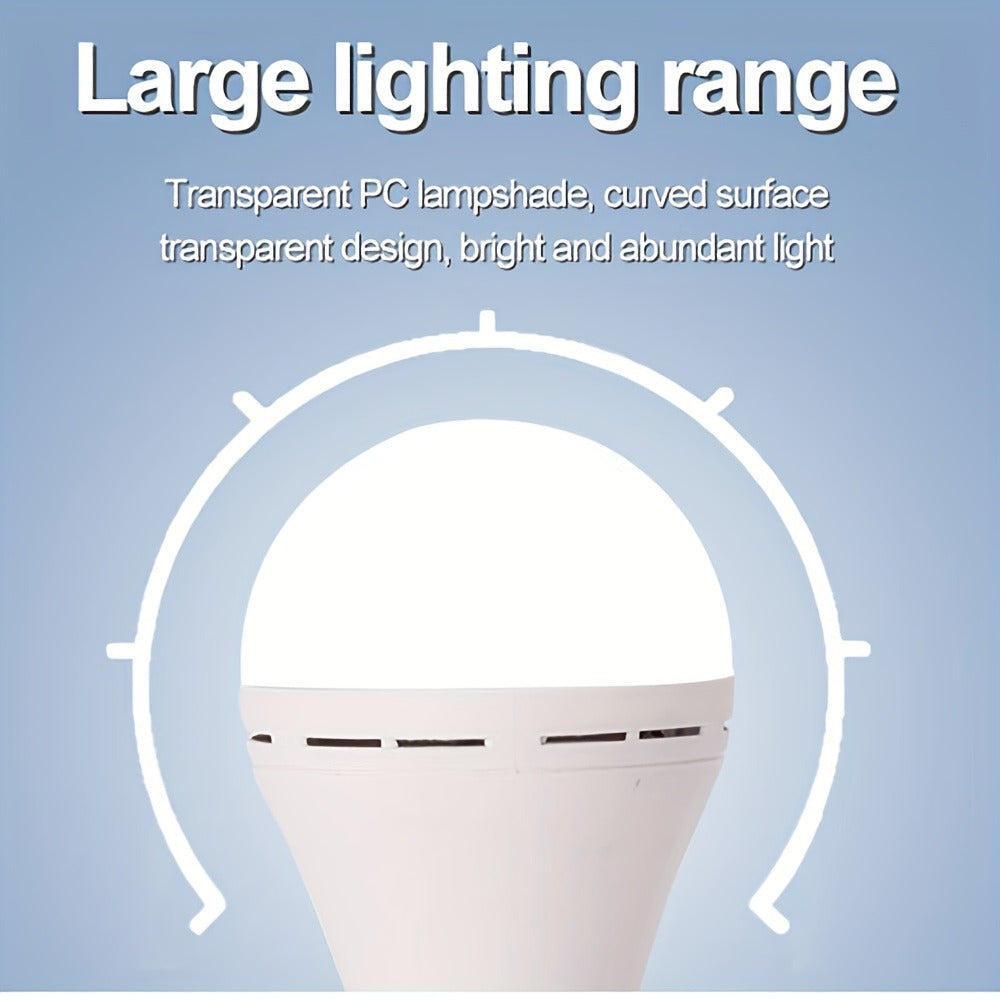 Emergency Light Bulb for Power Outages 2000mAh Rechargeable LED 6000K with Backup Battery, Auto-On Failure Detection