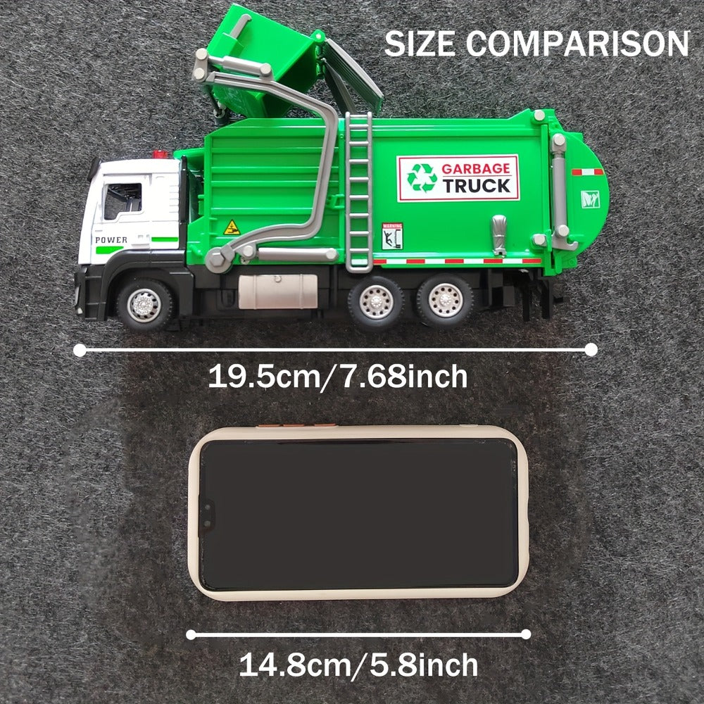 Garbage Truck Toy with 4 Trash Bins Lights & Sound with the Listed Color, Size or Set Options for Everyday Use