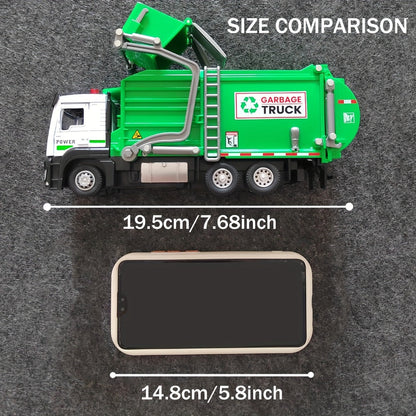 Garbage Truck Toy with 4 Trash Bins Lights & Sound with the Listed Color, Size or Set Options for Everyday Use