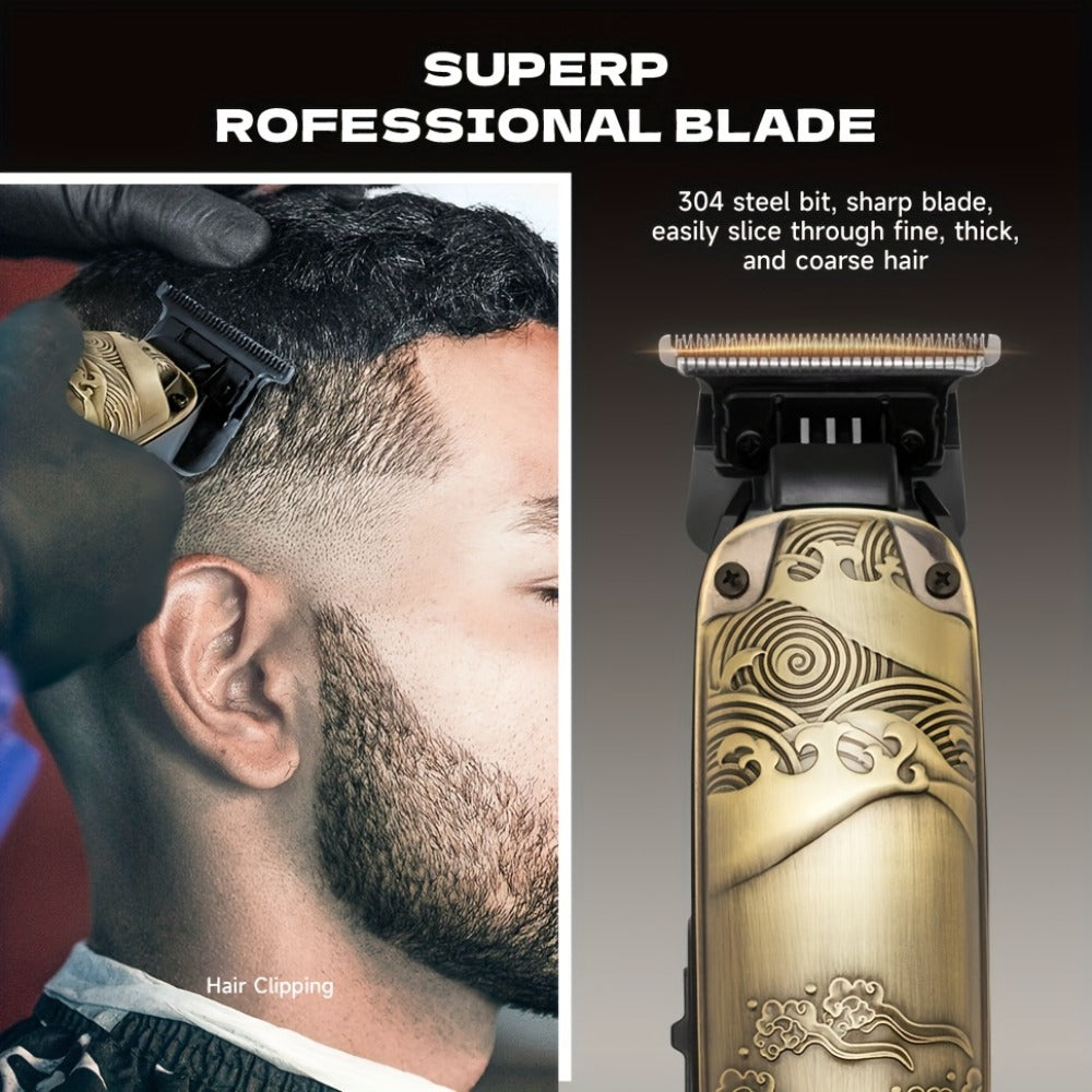 Cordless Electric Foil Shaver Grooming Kit for Men with Barber Shears Beard Mustache Trimmer Bald Head Razor Haircutting Set Father's Day