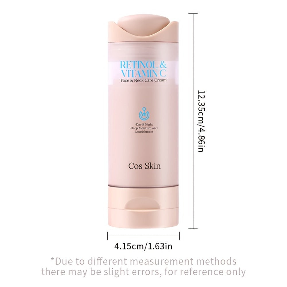 Face Cream Retinol and Vitamin C Formula with Lightweight, Fast-Absorbing Finish for Morning or Night Use