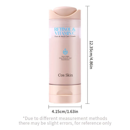 Face Cream Retinol and Vitamin C Formula with Lightweight, Fast-Absorbing Finish for Morning or Night Use