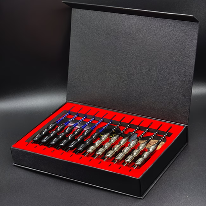 Steel Tip Darts Gift Set with Aluminum Alloy Shaft & Skull Dart Flights – Deluxe Gift Box for Indoor Club Entertainment Sports Competitions