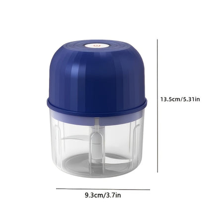 Electric Garlic Chopper & Mini Food Processor, Rechargeable USB Portable Garlic Mincer with 2-Cup Container
