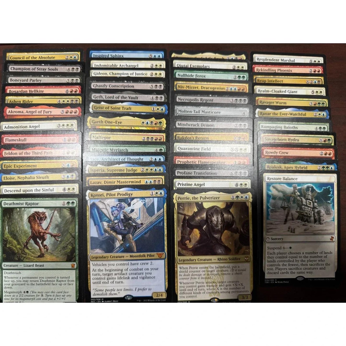 Card Game 50-Card Assorted-Color Lot for Deck Building, Sorting Projects and Casual Tabletop Play