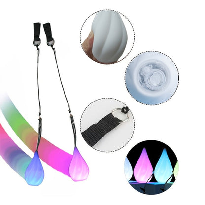 Glow Poi Balls LED Spinning Set 1 Pair with the Listed Color, Size or Set Options for Everyday Use