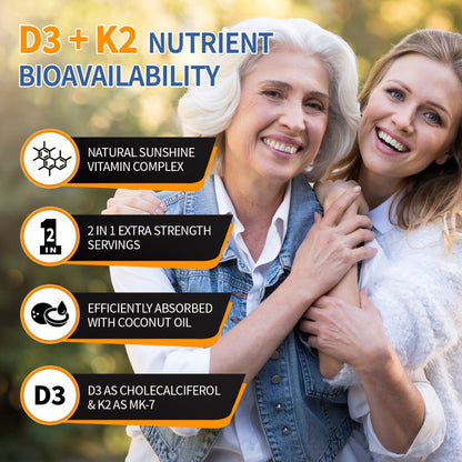 Vitamin D3 K2 MK-7 Supplement 300 Softgels for Bath Time, Home Spa and Personal Care, with the Listed Configuration