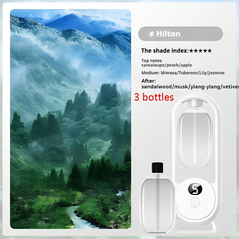 Aromatherapy Diffuser with Essential Oils Included, 4.06oz Cute Portable Aroma Diffuser with LED Light for Office
