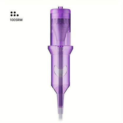 Tattoo Cartridge Needles 30 50pcs Purple RL RS RM M1 Mixed Sizes - Tuffking Disposable for Temporary Body Art, Festivals and Costumes