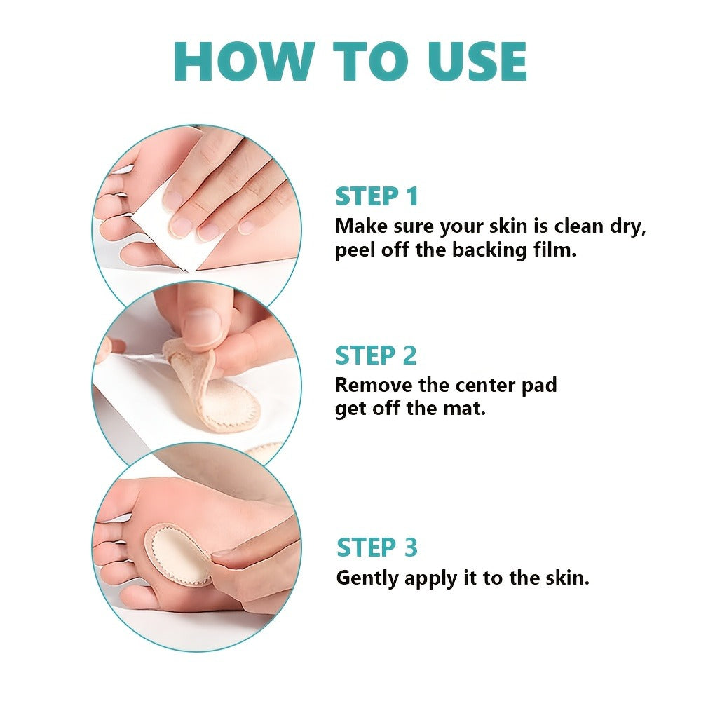 Corn & Callus Cushion Pads - Self-Adhesive Foam Pads for Foot Heel Toe, Friction-Reducing Corn Pads