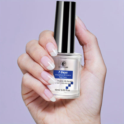 Nail Strengthener Oil Vitamin E Keratin 10ml 7-Day Anti-Breakage – Nail Care Serum with Hyaluronic Acid & Jojoba Oil for Soft Peeling