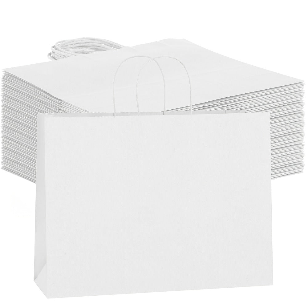 Shopping Bags with Handles 49pcs | 16x6x12 Inch Large Retail Gift Bags Bulk | Clothing Boutique Bags for Birthday, Wedding, Mother's Day