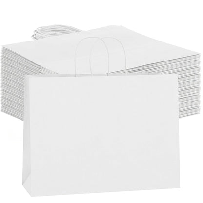Shopping Bags with Handles 49pcs | 16x6x12 Inch Large Retail Gift Bags Bulk | Clothing Boutique Bags for Birthday, Wedding, Mother's Day