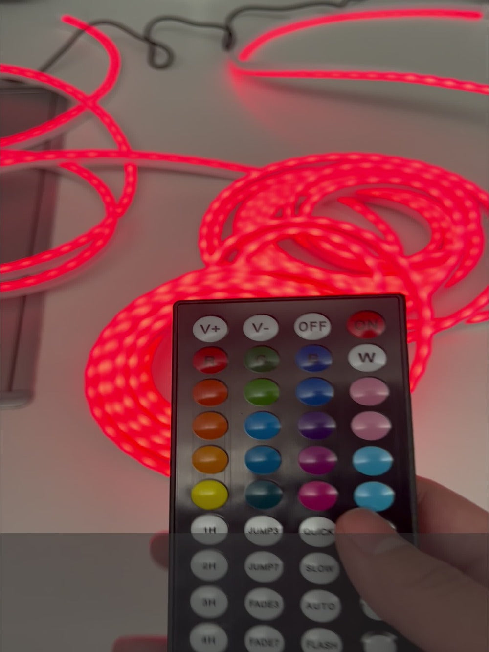 RGB LED Rope Lights with App & Remote Control, Flexible Neon Strip, Music Sync, Multiple Modes, for Gaming Setup