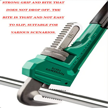 Pipe Wrench Professional Heavy Duty – 8", 12" & 18" CR-V Alloy Steel Plumbing Wrench, Non-Slip Ergonomic Handle, 1500 lbs Torque