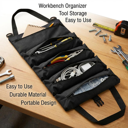 Collapsible Tool Bag Organizer for Hardware Storage | Foldable Tool Kit Bag for Carpentry Electricians Automotive Repairs Outdoor | Portable