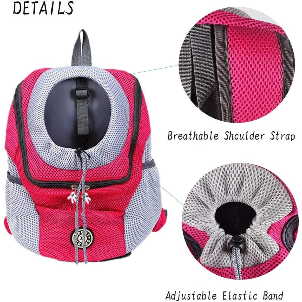 Pet Carrier Backpack Hands-Free – Breathable Cat Backpack Carrier for Cats & Small Dogs Up to 17 lbs, Head-Out Design Dog Backpack Carrier