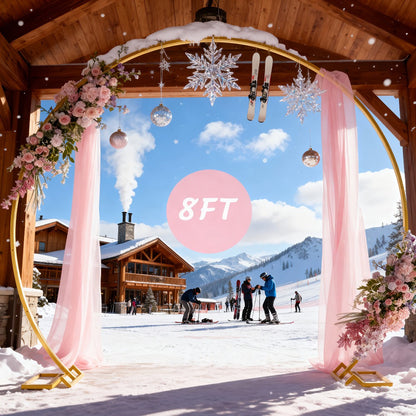 Balloon Arch Stand 8FT Round & Square Background Frame Reusable Event Decoration for Wedding for an Everyday Personal Care Routine