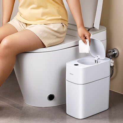 Touchless Trash Can 3.8 Gal 14L Infrared Motion Sensor, Auto-Open Lid, Wind Adsorption Auto-Expand Bag