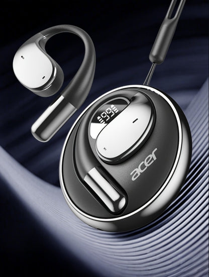 Acer TWS In-Ear Earbuds Noise Canceling Touch Control Sports Wireless Headphones Long for Bedside Audio, Alarms and Room Entertainment