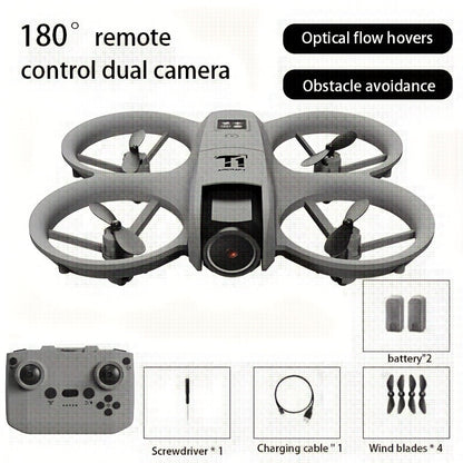 RC Drone with 4K Camera Dual Batteries Optical Flow Auto Hover Anti-Collision One-Key Return WiFi FPV Real-Time Video